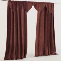 Штори з зубчатим ламбрекеном